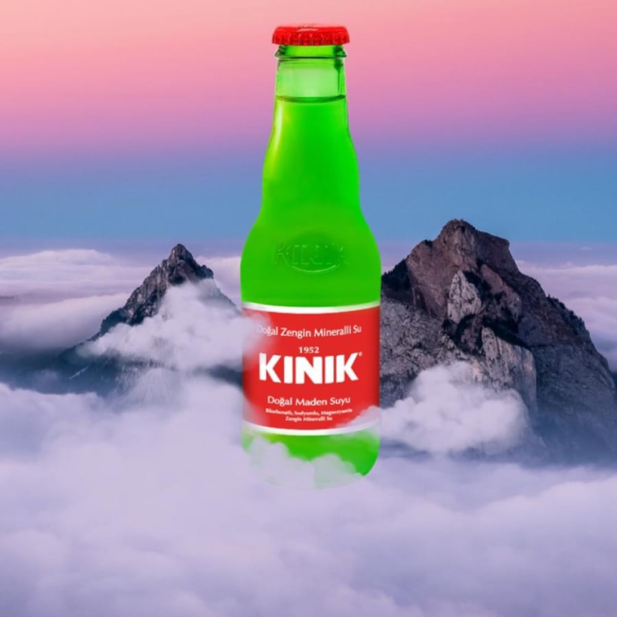 مياه معدنية غازية طبيعية تركية kinik مستوردة.