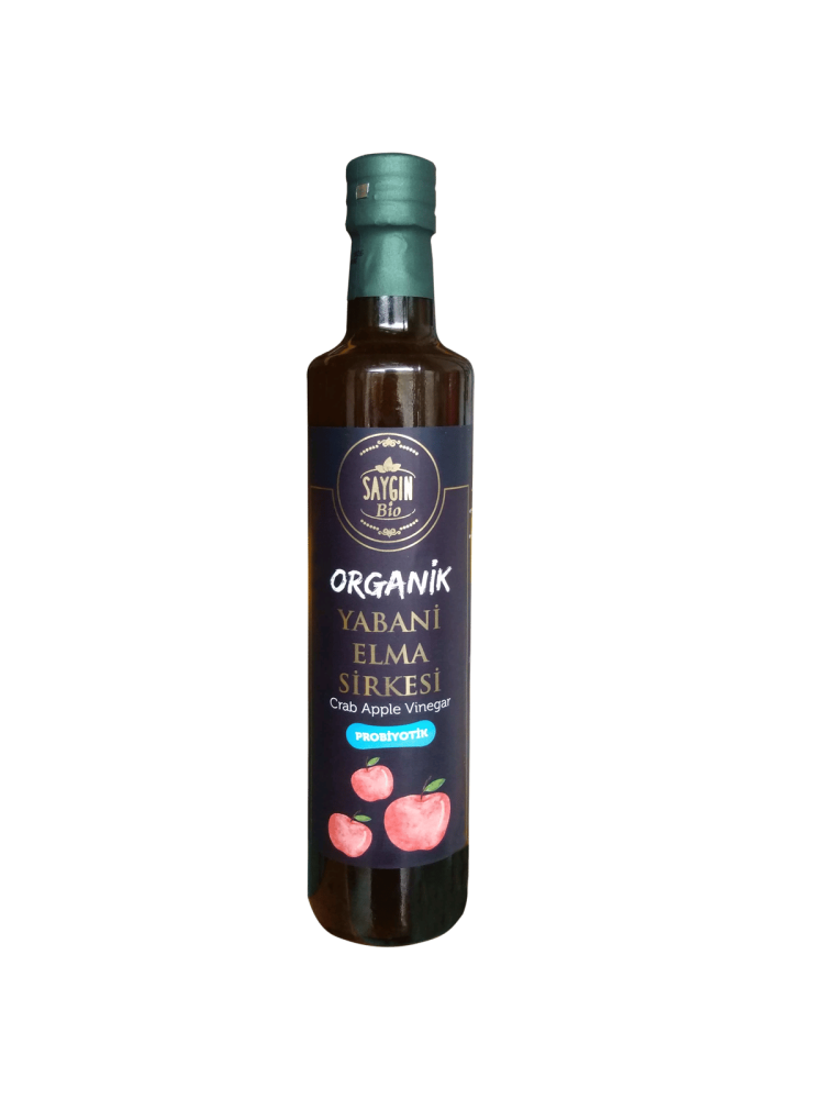 خل التفاح البري عضوي طبيعي 100٪ تركي مستورد. 500ml