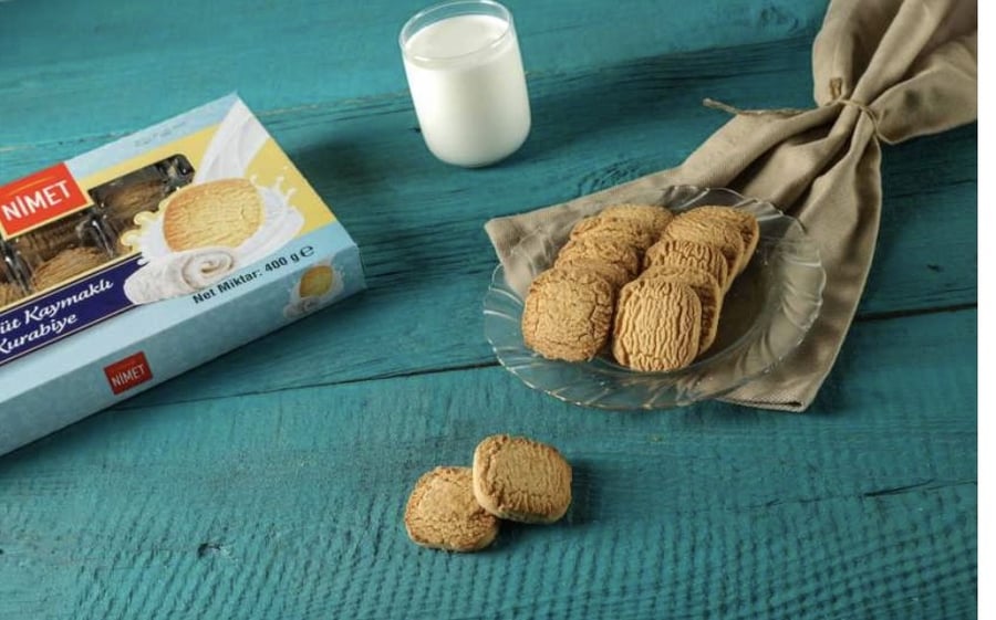 بسكويت كورابيه بقشطة الكايماك التركية 400g
