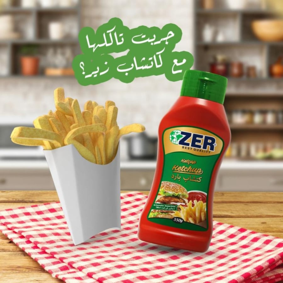 كاتشاب تركي بارد للبطاطس والبرجر - تركي مستورد zer