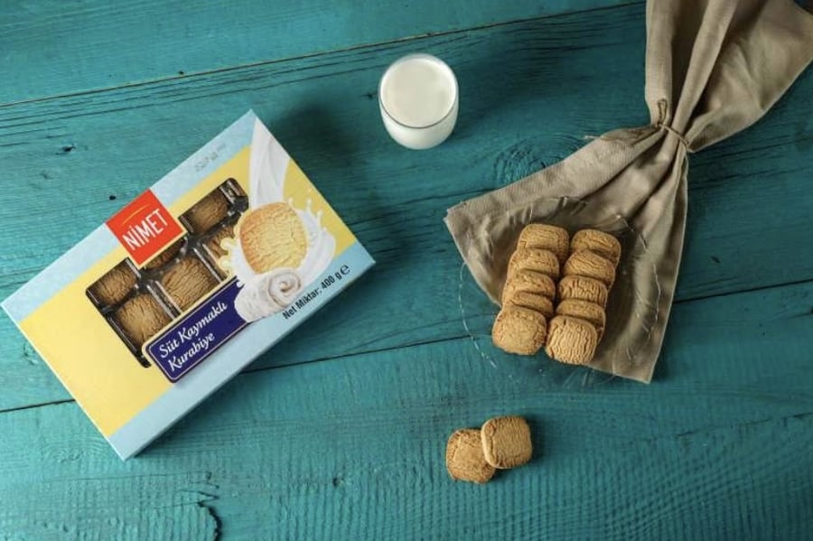 بسكويت كورابيه بقشطة الكايماك التركية 400g