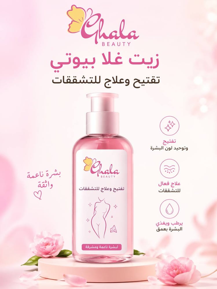 ملف زيت تفتيح الجسم ومعالج للتشققات