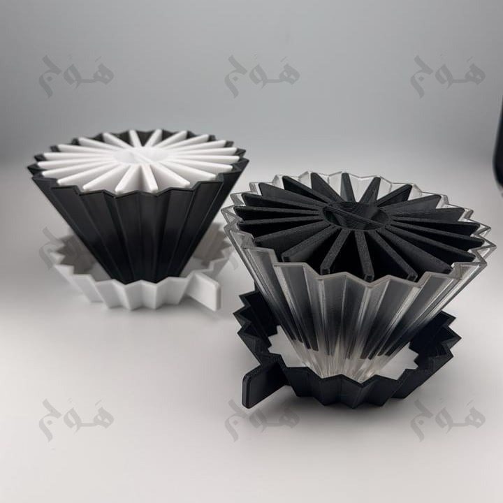 قمع اوريقامي متوافق اكسبلوم استديو + حامل + نوقوشيتور | Origami Dripper for xbloom studio