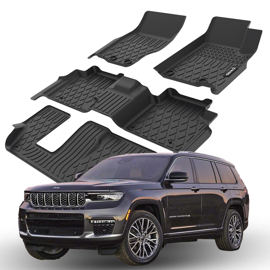 دعاسات جيب جراند شيروكي إل (طويل) - 2021-2025 - Jeep Grand Cherokee L Mats