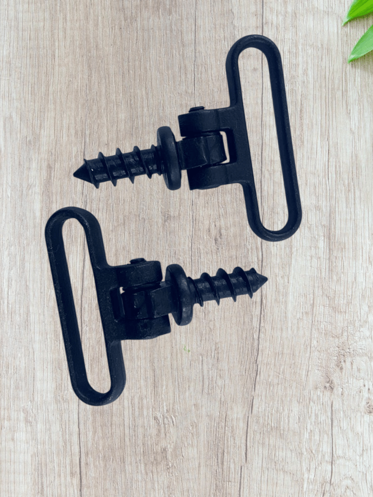 A set of nails, shingles, and wooden weapons.