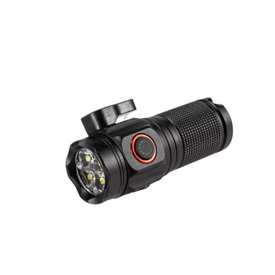 Mini flashlight with a cutter