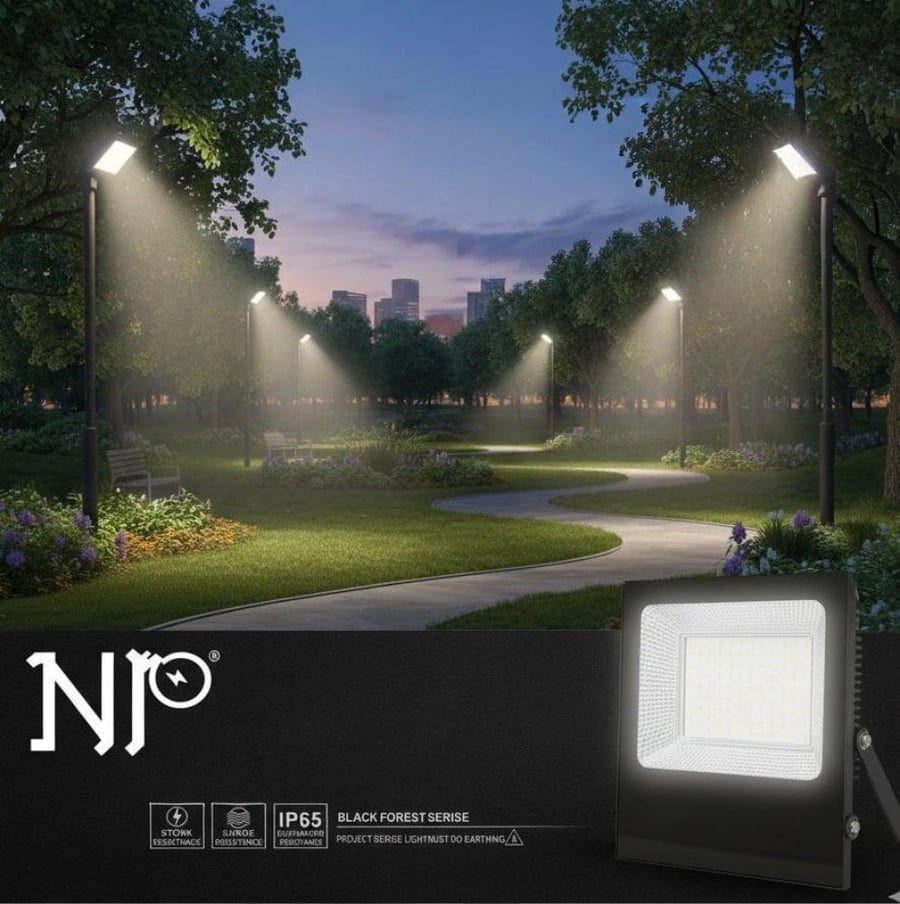 100-watt outdoor square LED flashlight NP SMD white light