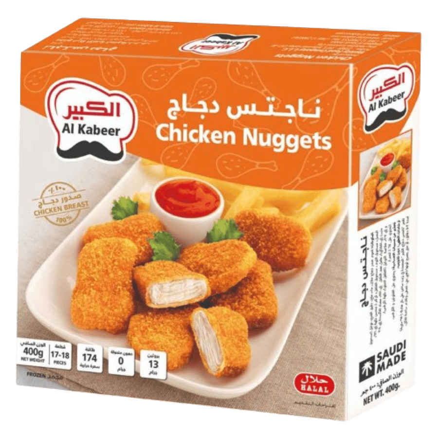 الكبير قطع الدجاج نجت بالجبنة 400 غرام