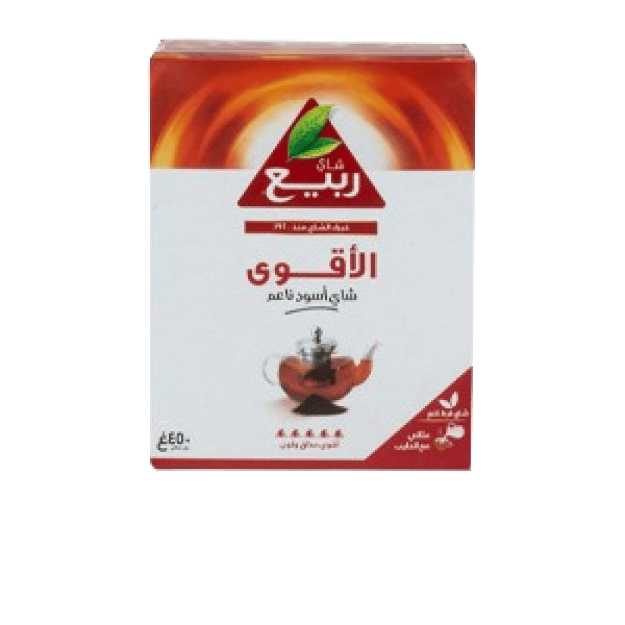 ربيع الاقوى شاي فرط اسود ناعم 450جم
