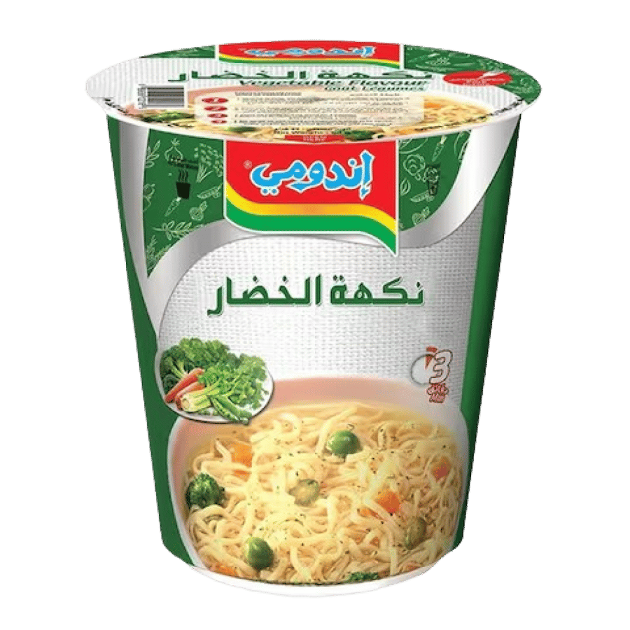 شعيرية اندومي بنكهة الخضار كاسة 60غ