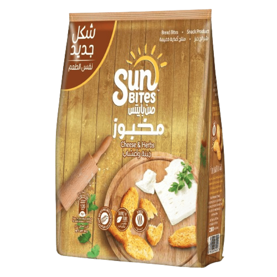 خبز محمص صغير جبنة و أعشاب 50جم