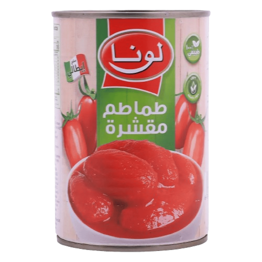 طماطم مقشرة لونا 400غ