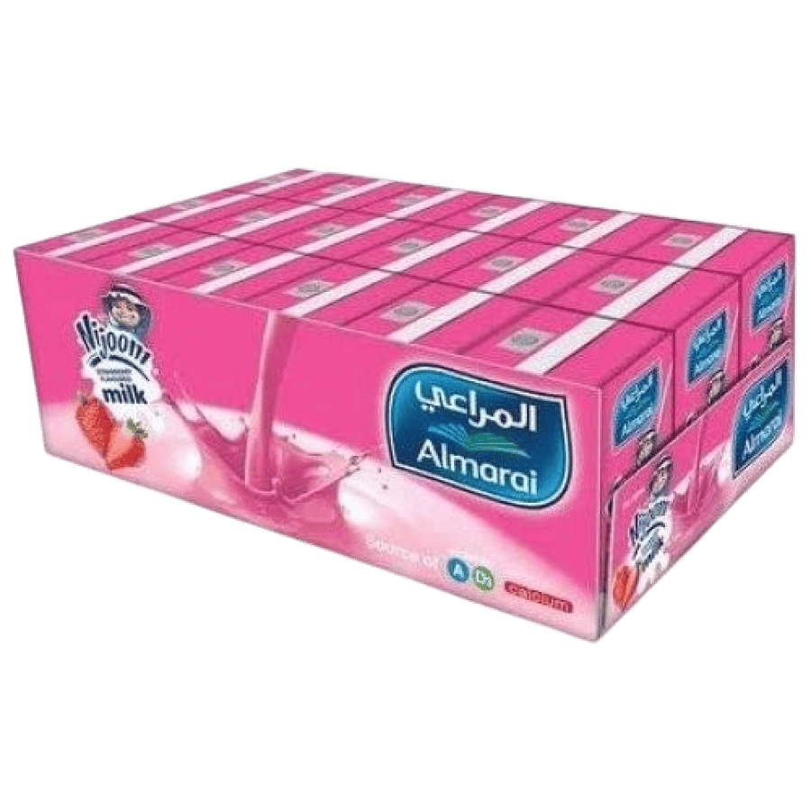 حليب نجوم المراعي فراولة 150 مل - كرتون 18