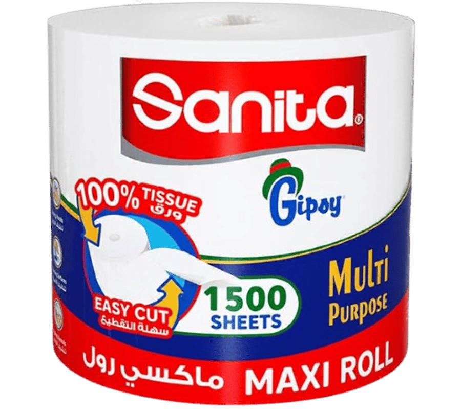 ورق منديل جيبسي سانيتا 1500 قطعة