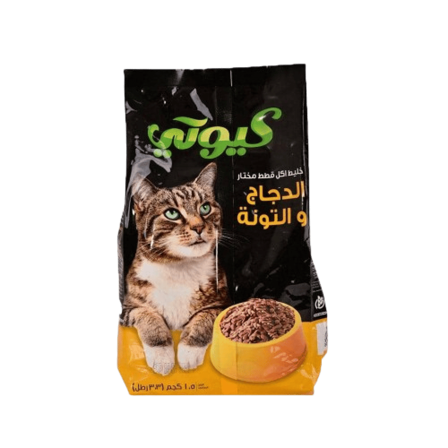 اكل قطط بالدجاج والتونة كوتي داري 1.5ك