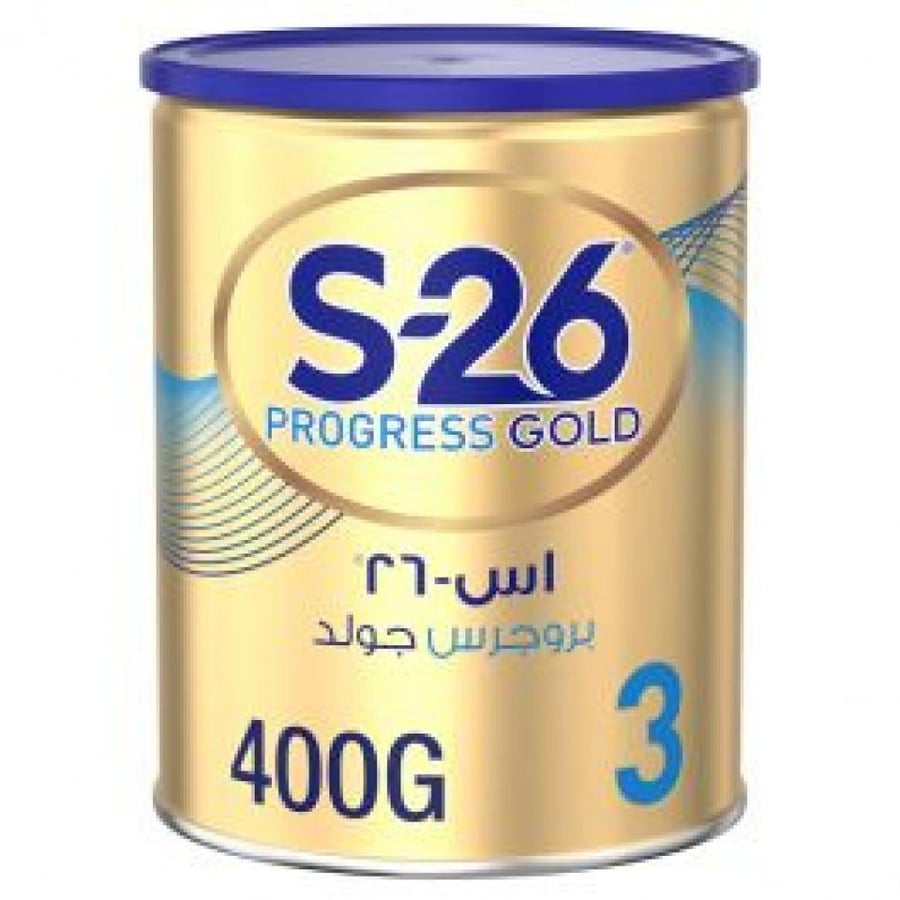 إس-26بروجرس جولد HMO حليب أطفال رقم (3) بيوفاكتورز 400 جم