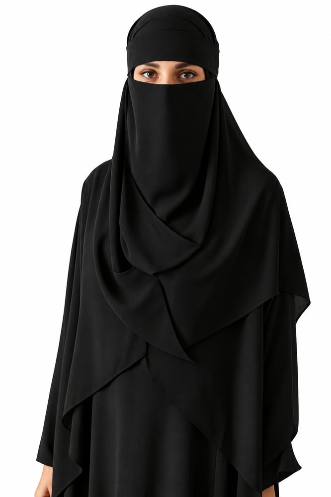 نقاب مع خمار