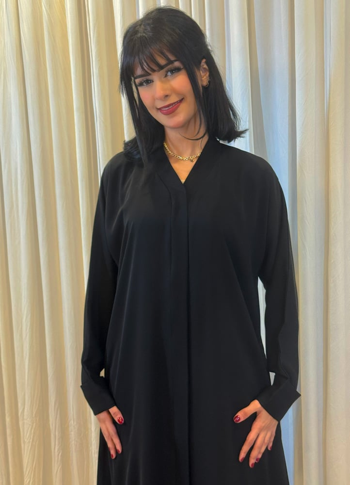 Jabzour abaya set with zipper
