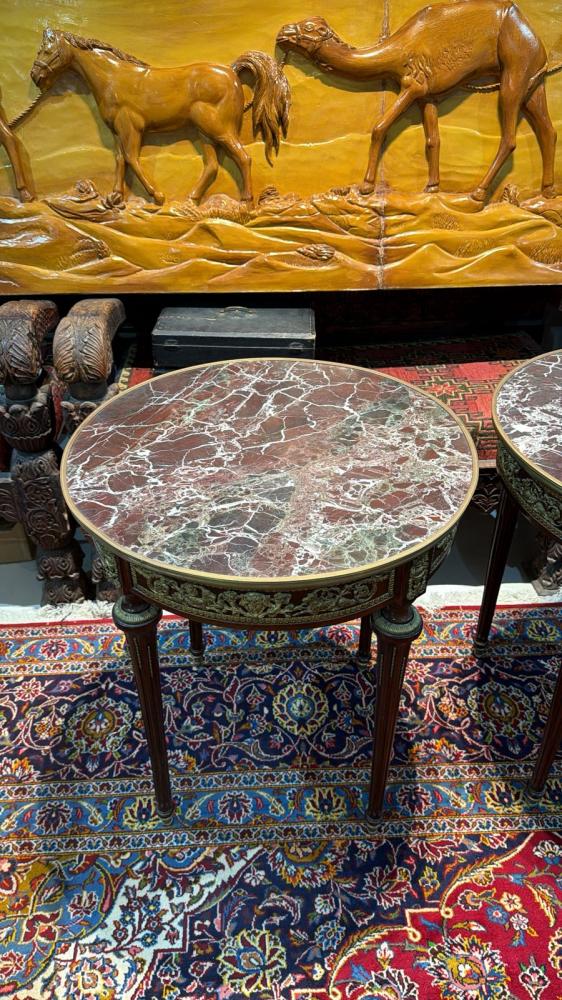 طقم طاولات رخام فرنسي فاخر