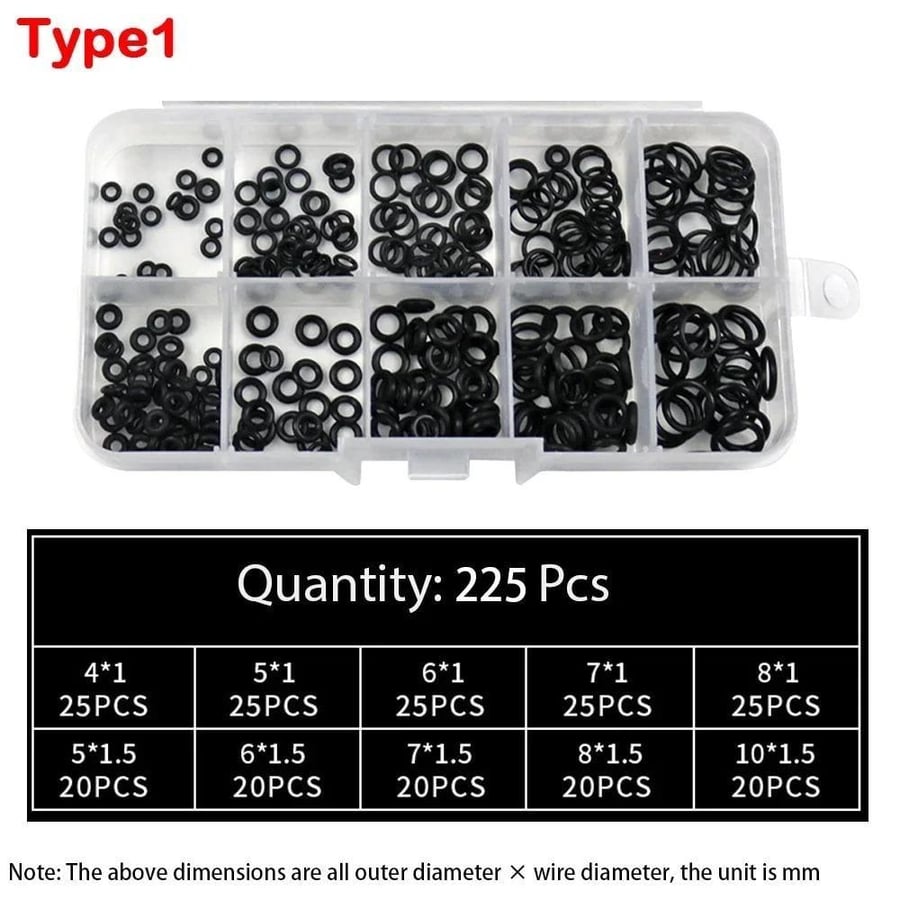 High Pressure Rubber O-Ring Set