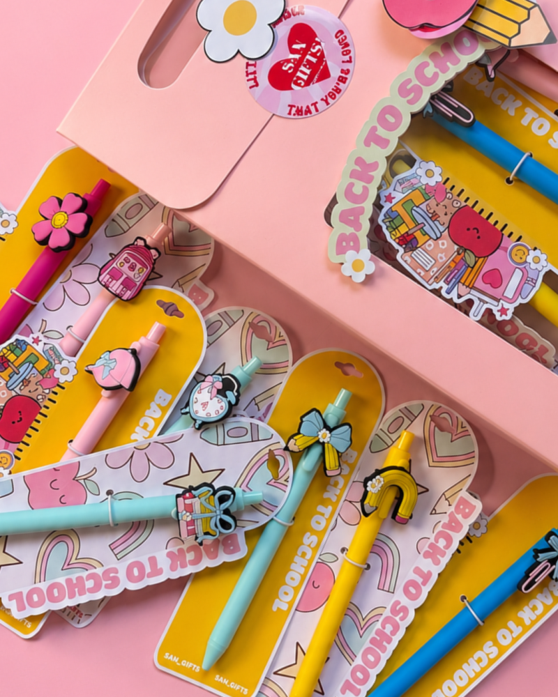 توزيعات هدايا أقلام العودة للمدارس - ️Back to school pen gift box ️