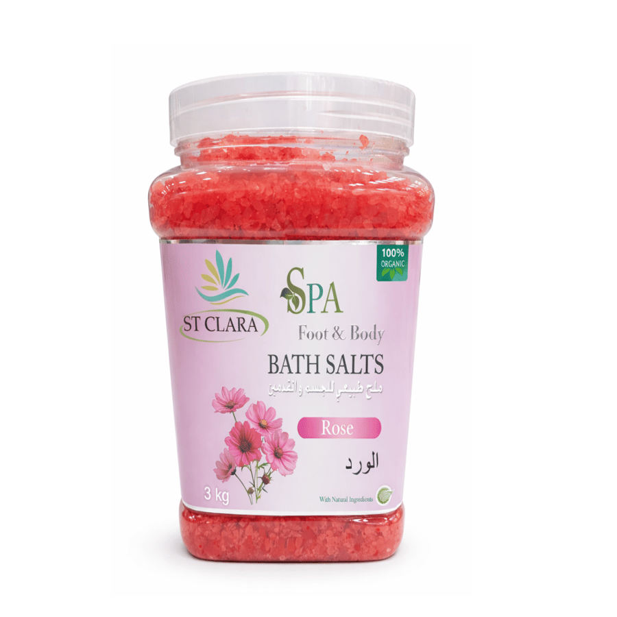 Body and foot salt with rose