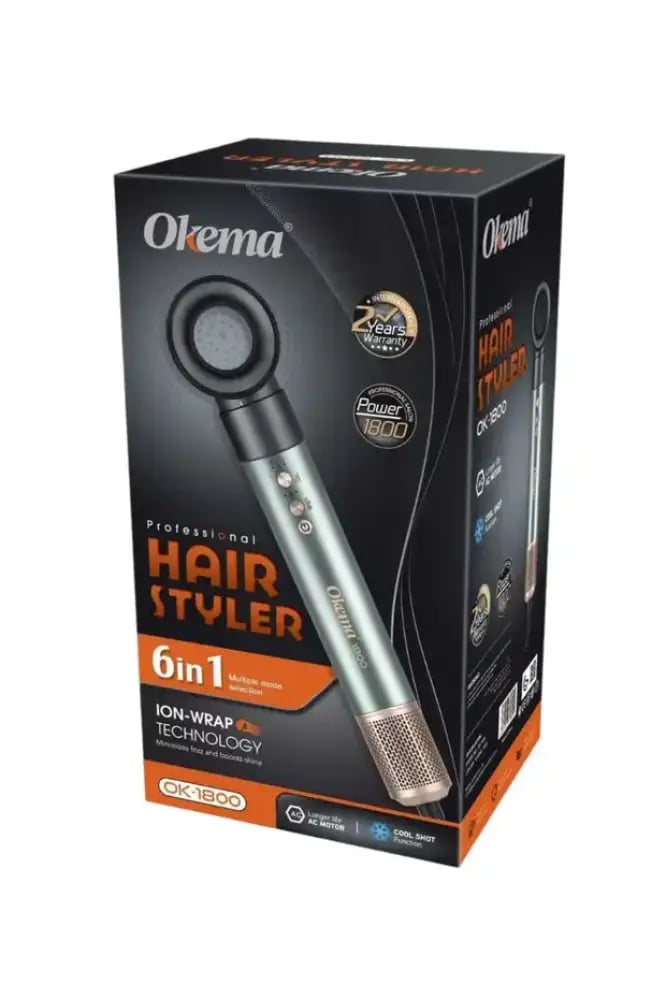 ستشوار تنسيق شعر OK-1800 شنطة