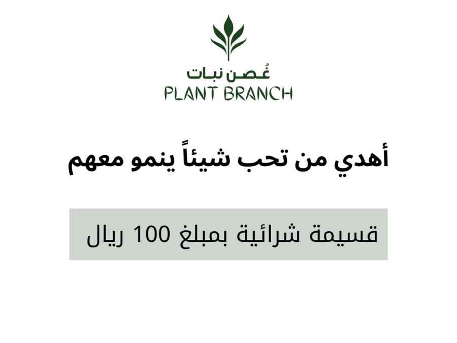 قسيمة شرائية بمبلغ 100 ريال