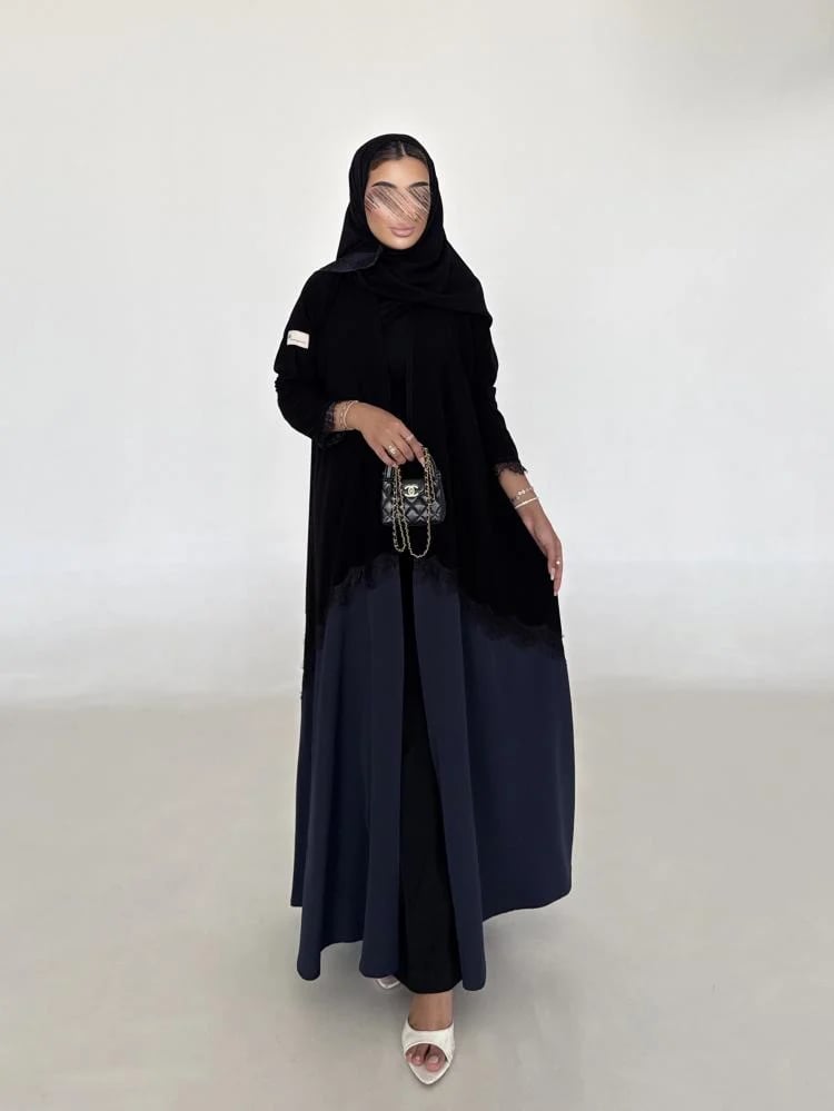 عـبايـة كـحـلي دانـتـيـل #203