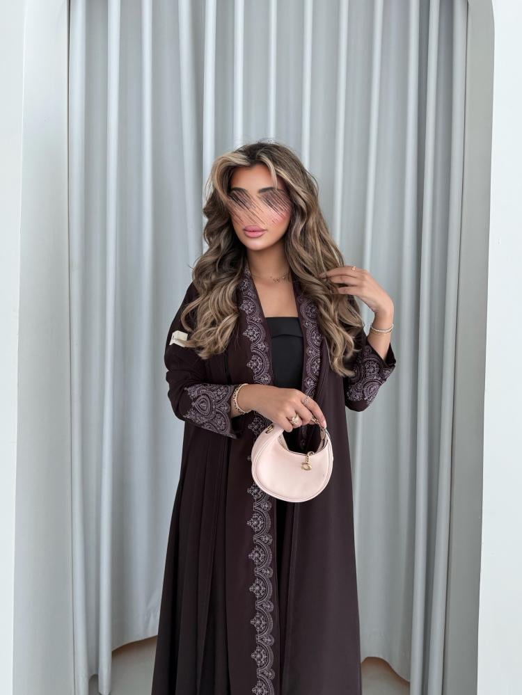 تطريز يدوي بُـنـي غامق#208