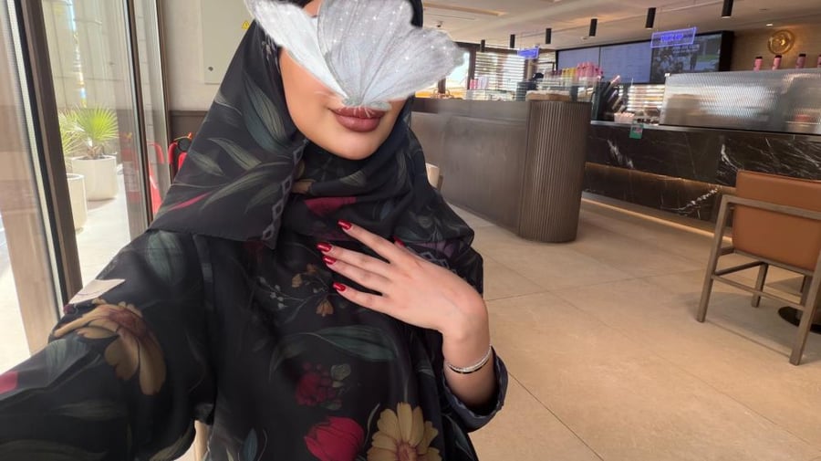 عباية شيفون أسود #189