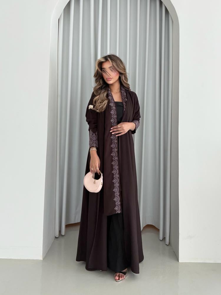تطريز يدوي بُـنـي غامق#208