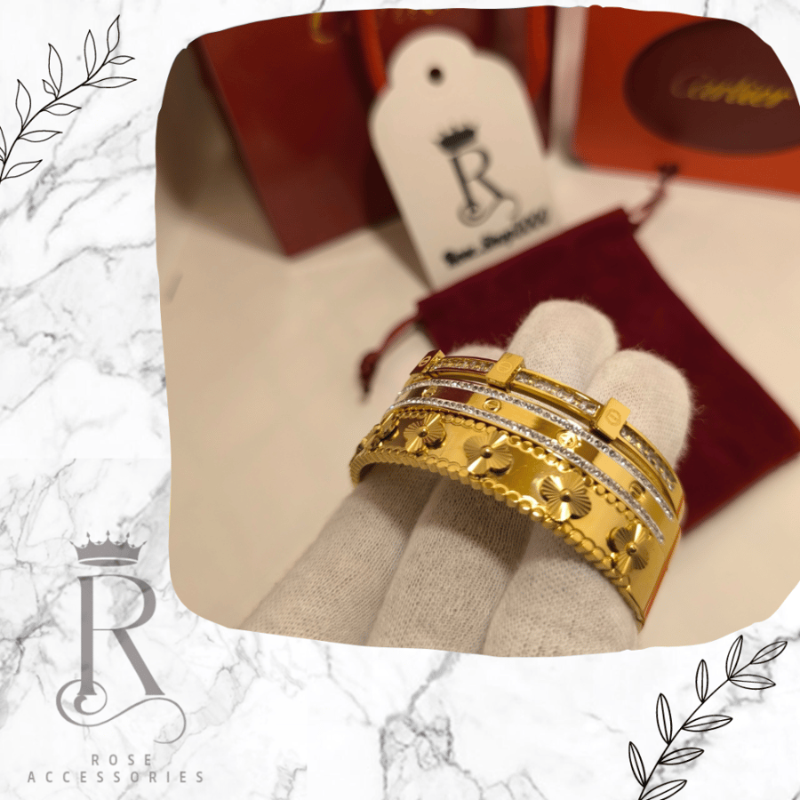 مجموعة اساور ماركات مقاس16