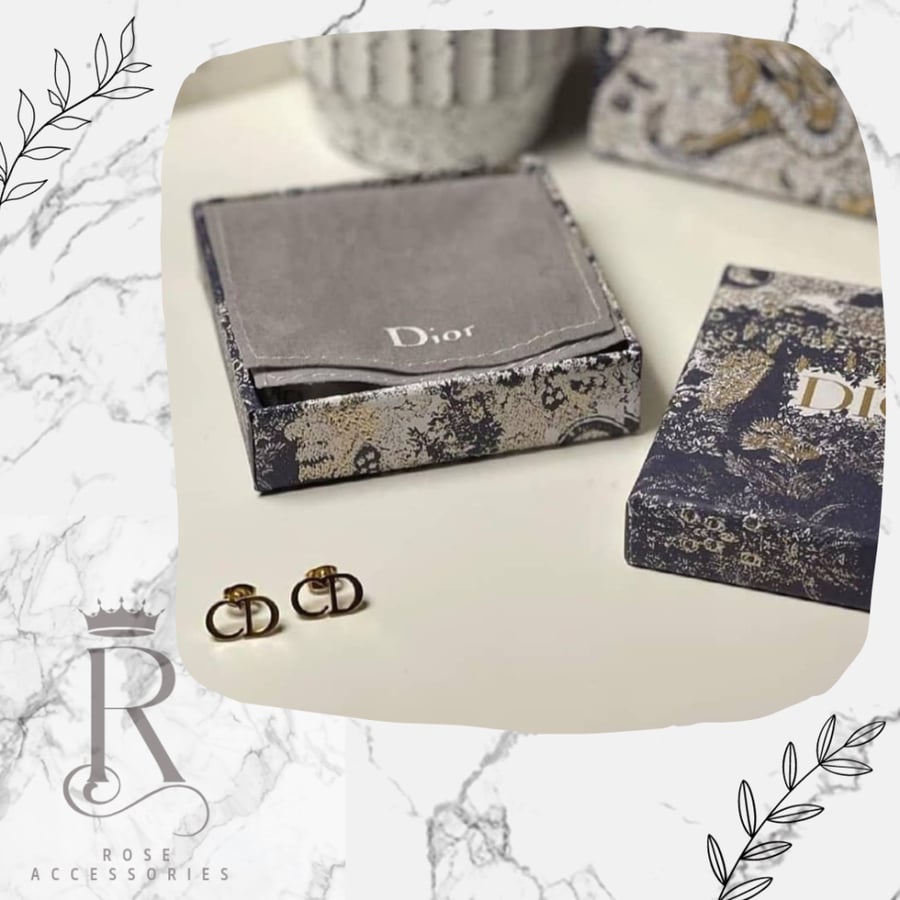 Gold-plated stainless steel earrings, non-fading, rust-resistant