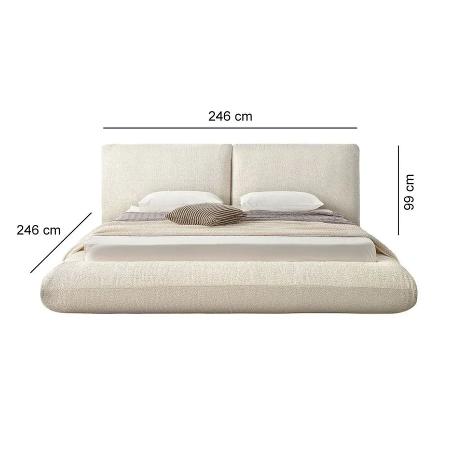 King size bed Miyas 180x200 cm