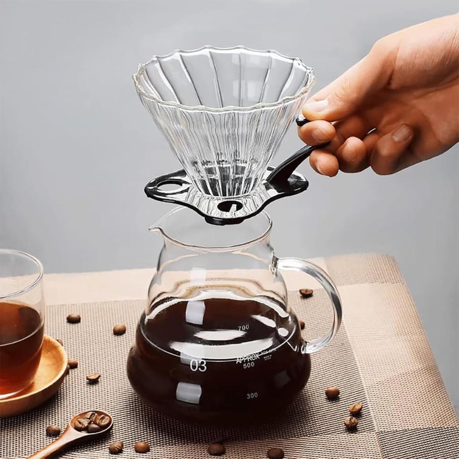 Glass coffee set