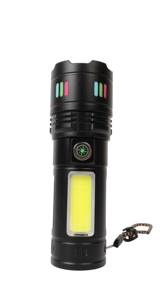 كشاف يدوي LED عالي الأداء بحبل مدمج للتحكم بالإضاءة