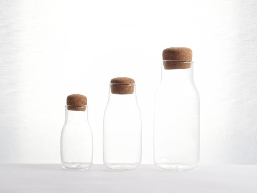 Glass container set