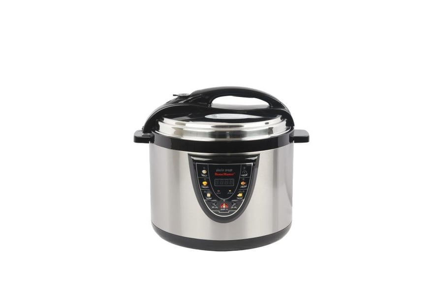 Electric pressure cooker with mesh, Mandi style – 10-liter capacity – 1600-watt power in black and silver colors