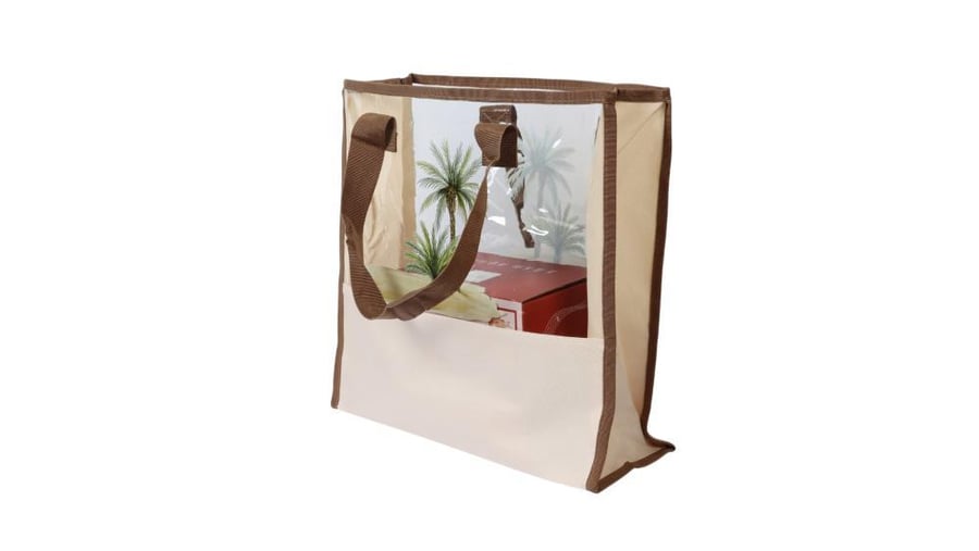 Reusable transparent shopping bag