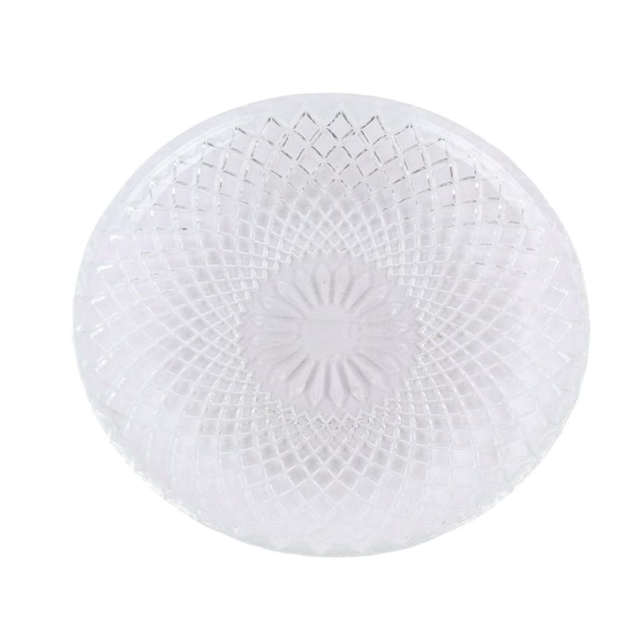Transparent glass plate for sweets and salads – size 20