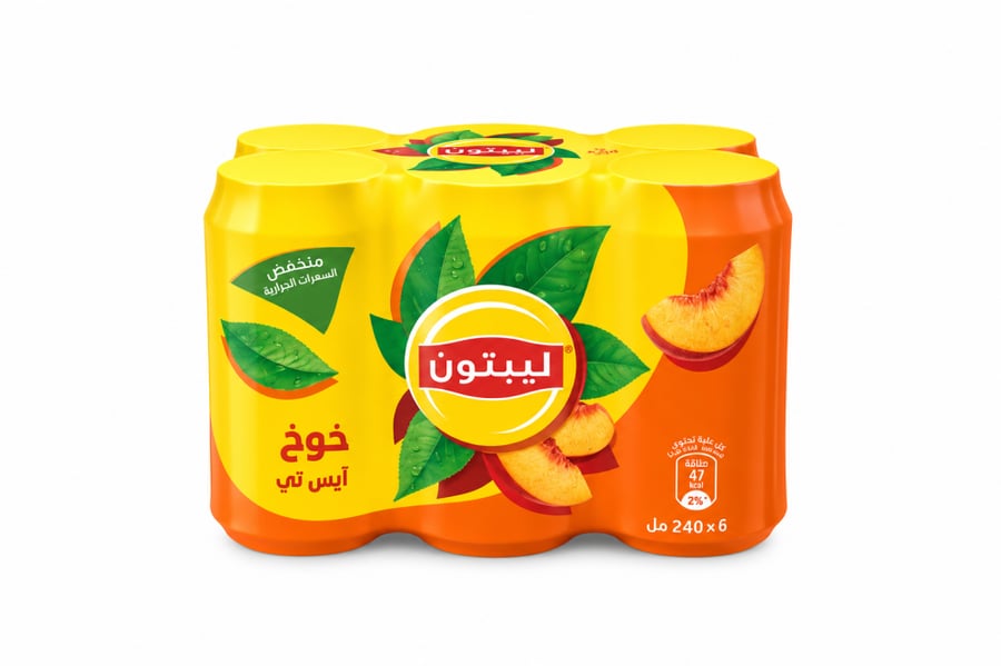 مشروب ايس تي ليبتون 240 مل× 6 حبة