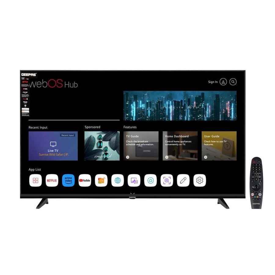 شاشة جيباس 65 ويبوس GLED6569SVUHD