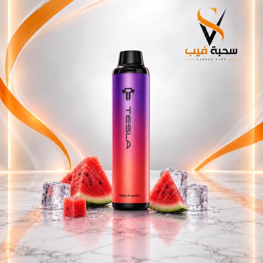 سحبة تسلا بار 3000 بطيخ ايس TESLA BAR 3K