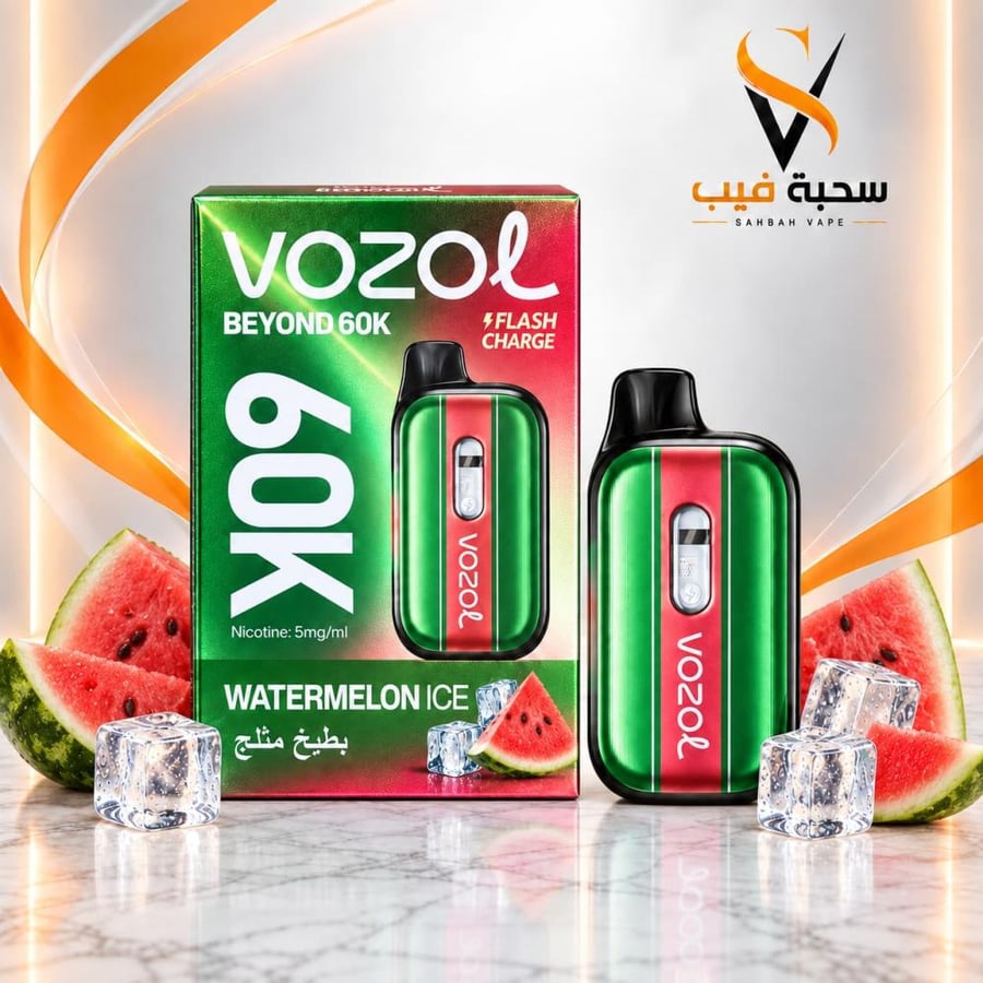 سحبة فوزول بيوند 60000 بطيخ ايس VOZOL BEYOND 60K Watermelon Ice