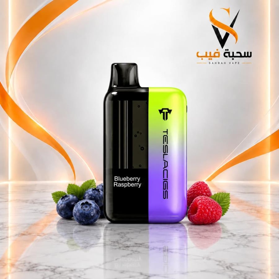 سحبة تسلا بار XT 20000 بلوبيري رازبيري TESLA BAR BLUEBERRY RASPBERRY