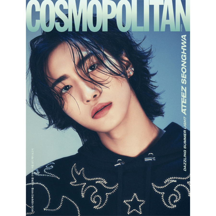 COSMOPOLITAN Magazine 2024.07 Type J Cover SEONGHWA Content ATEEZ, Kim Hye yoon , STAYC