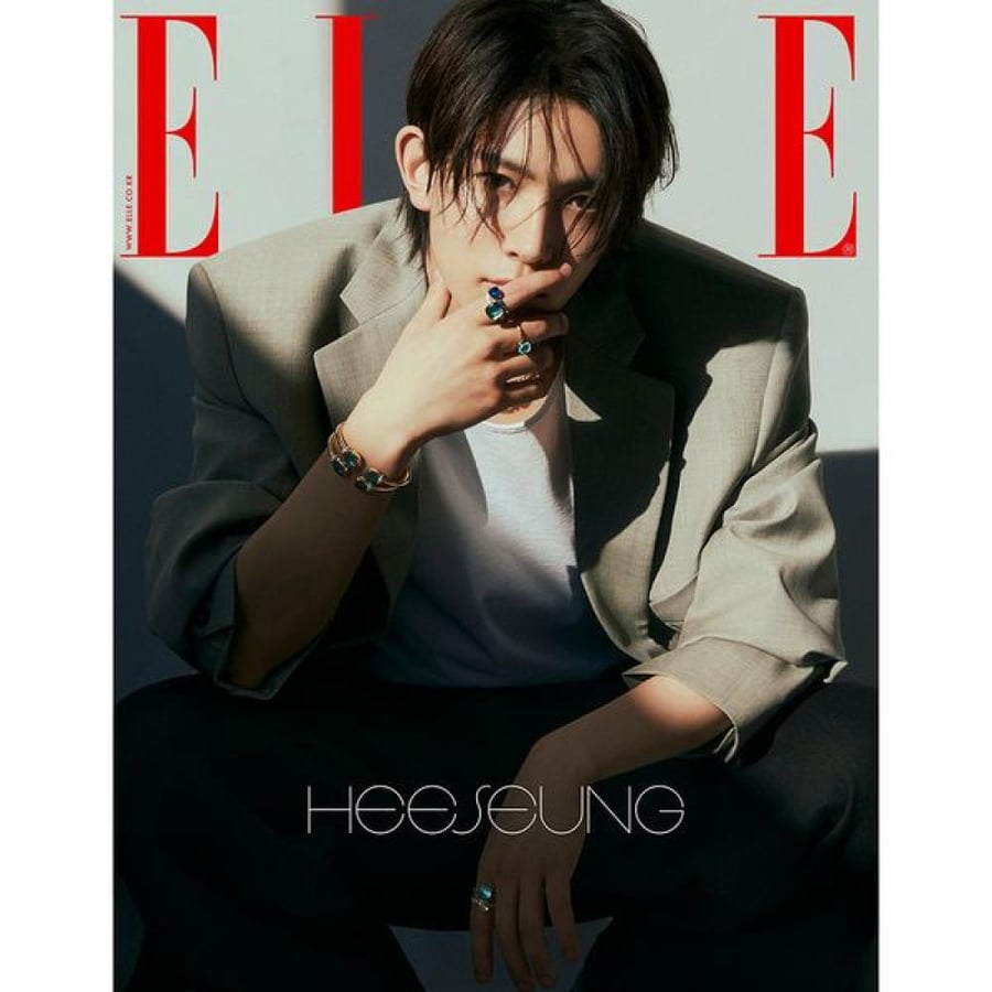 ELLE Magazine 2025.04 Type D Cover HEESEUNG Content ENHYPEN, NMIXX SULLYOON, Red Velvet SEULGI, ATEEZ SAN
