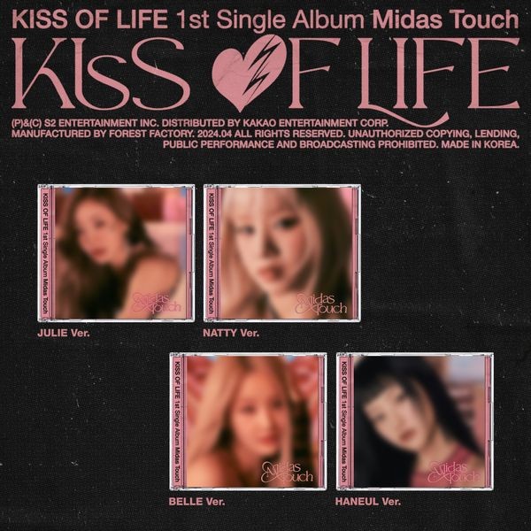 KISS OF LIFE - 1st Single Album Midas Touch (Jewel Ver) (Random Ver)