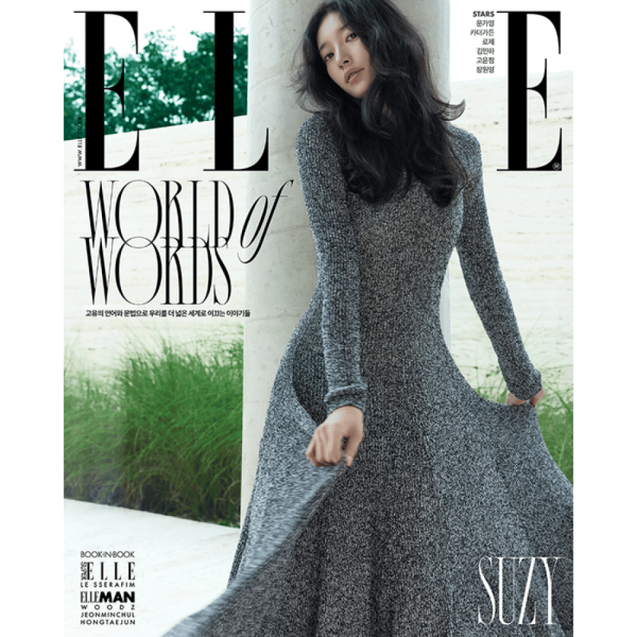 ELLE Magazine 2025.10 Type A Cover SUZY Content SUZY, LE SSERAFIM, IVE JANG WON YOUNG, Mun Kayoung, Minha Kim